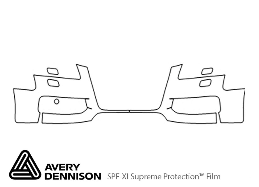 s5 Avery Dennison Clear Bra Bumper Precut PPF Diagram