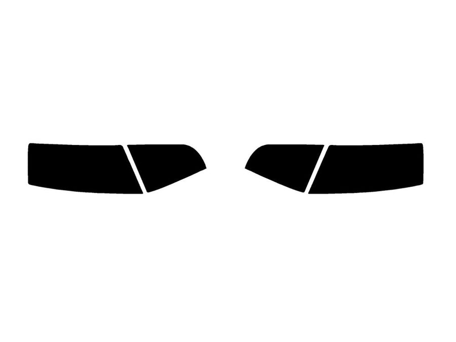 s5 (coupe / convertible) Precut Tail Light Tint Diagram