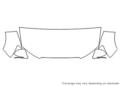 s5 3M Clear Bra Hood Precut PPF Diagram