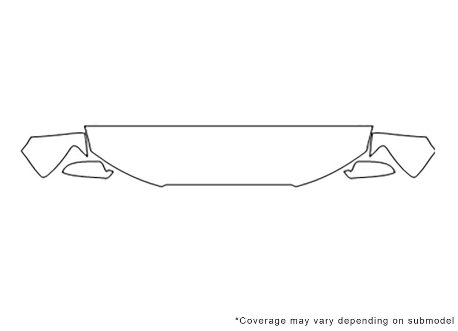 s5 Avery Dennison Clear Bra Hood Precut PPF Diagram