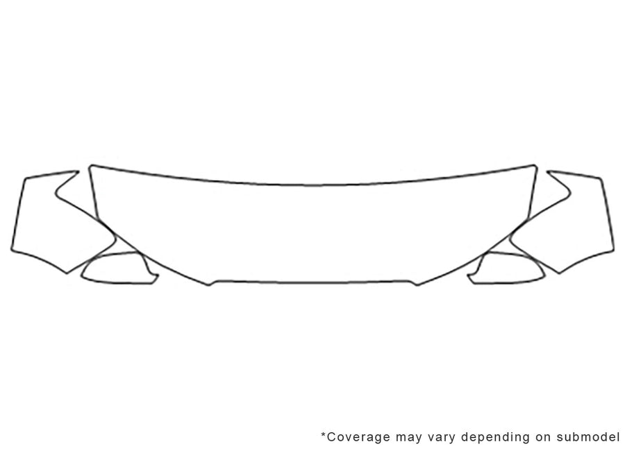 s5 3M Clear Bra Hood Precut PPF Diagram