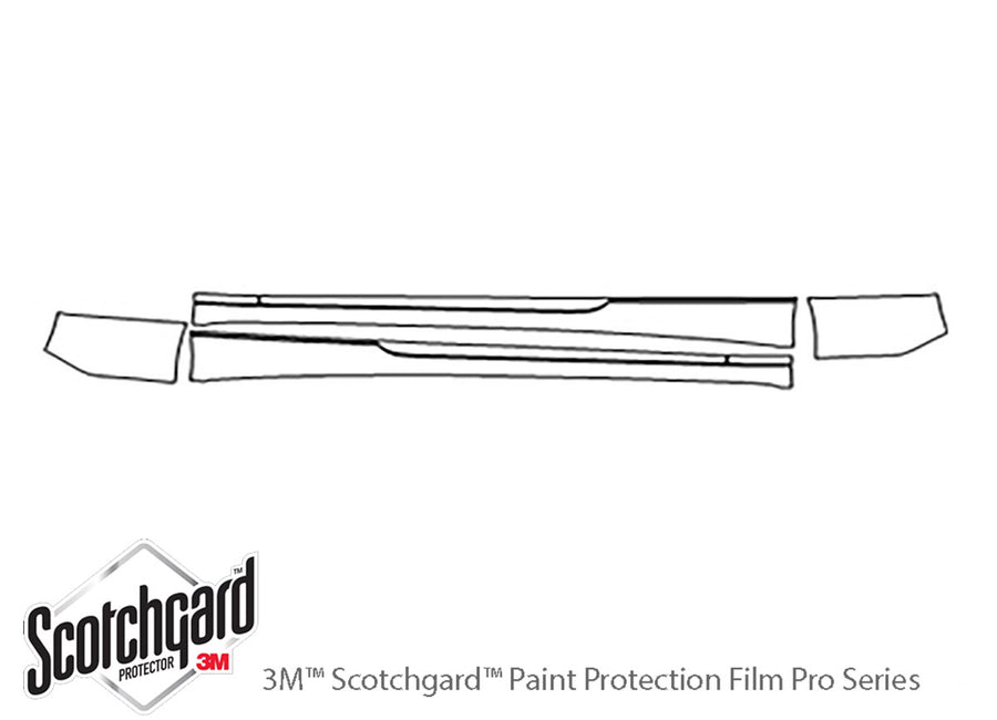 s5 3M Clear Bra Door Cup Precut PPF Diagram