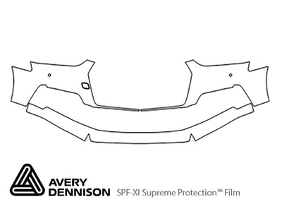 s5 Avery Dennison Clear Bra Bumper Precut PPF Diagram