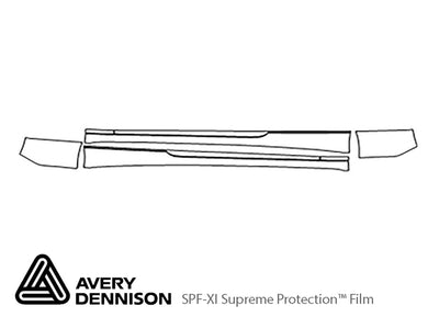 s5 Avery Dennison Clear Bra Door Cup Precut PPF Diagram