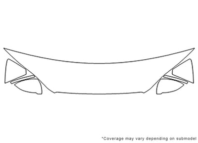 s5 3M Clear Bra Hood Precut PPF Diagram