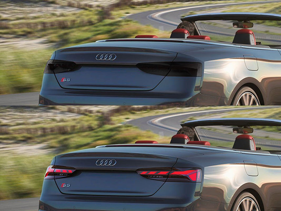 s5 Before and After Smoked Taillights