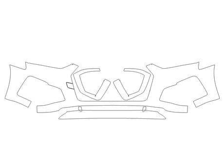 s5 3M Clear Bra Bumper Precut PPF Diagram