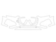 s5 Avery Dennison Clear Bra Bumper Precut PPF Diagram