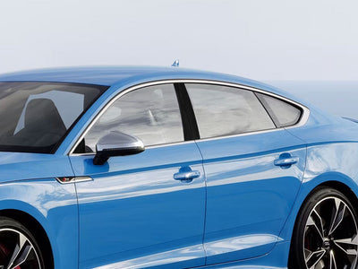 audi s5 2020-2024 (sportback) Brushed Aluminum Black Pillar Cover Diagram