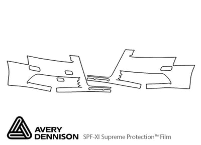 s6 Avery Dennison Clear Bra Bumper Precut PPF Diagram