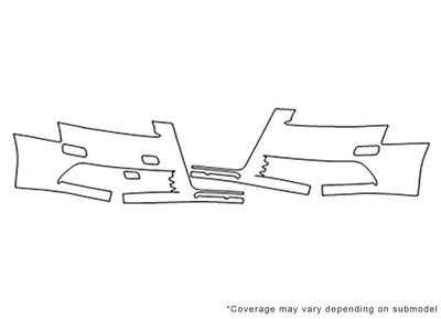 s6 3M Clear Bra Bumper Precut PPF Diagram