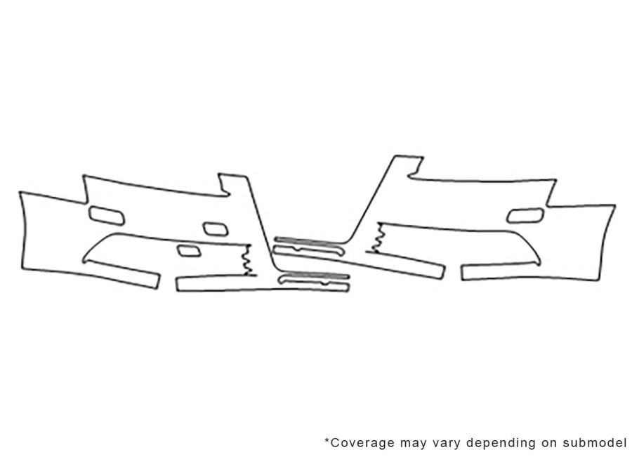 s6 Avery Dennison Clear Bra Bumper Precut PPF Diagram