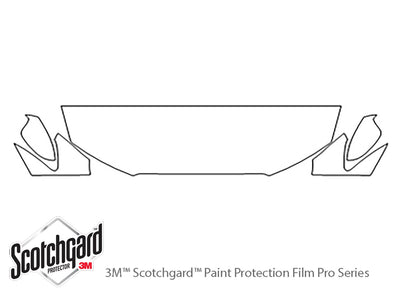 s6 3M Clear Bra Hood Precut PPF Diagram