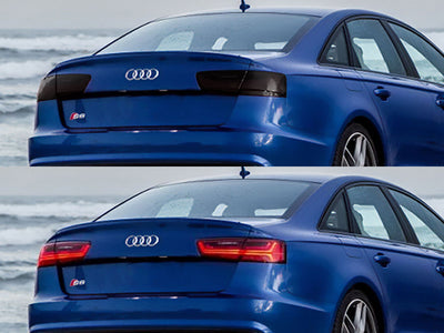 s6 (sedan) Before and After Smoked Taillights
