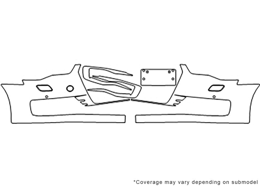 s6 Avery Dennison Clear Bra Bumper Precut PPF Diagram
