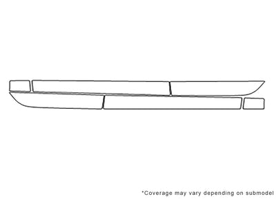s6 3M Clear Bra Door Cup Precut PPF Diagram
