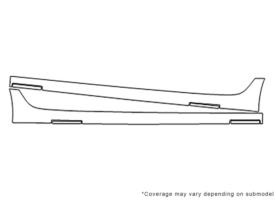 s6 3M Clear Bra Door Cup Precut PPF Diagram