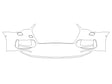 s6 Avery Dennison Clear Bra Bumper Precut PPF Diagram