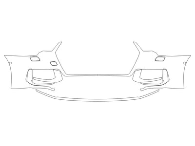 s6 Avery Dennison Clear Bra Bumper Precut PPF Diagram