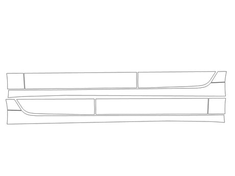 s6 Avery Dennison Clear Bra Door Cup Precut PPF Diagram