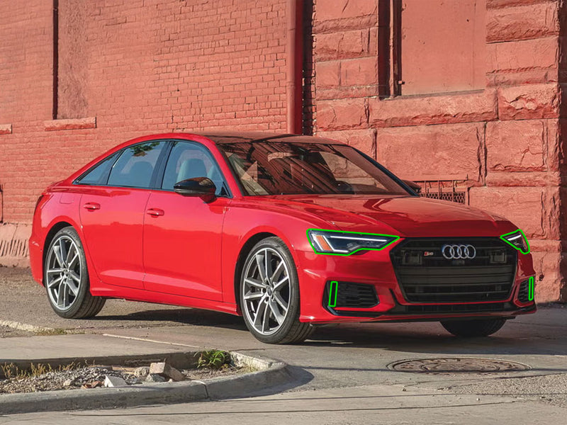 audi s6 2019-2025 Headlight Protection Installation Location
