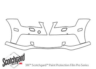 s7 3M Clear Bra Bumper Precut PPF Diagram