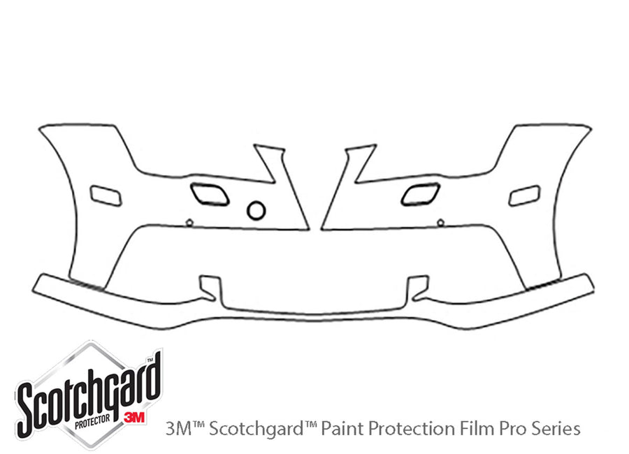 s7 3M Clear Bra Bumper Precut PPF Diagram