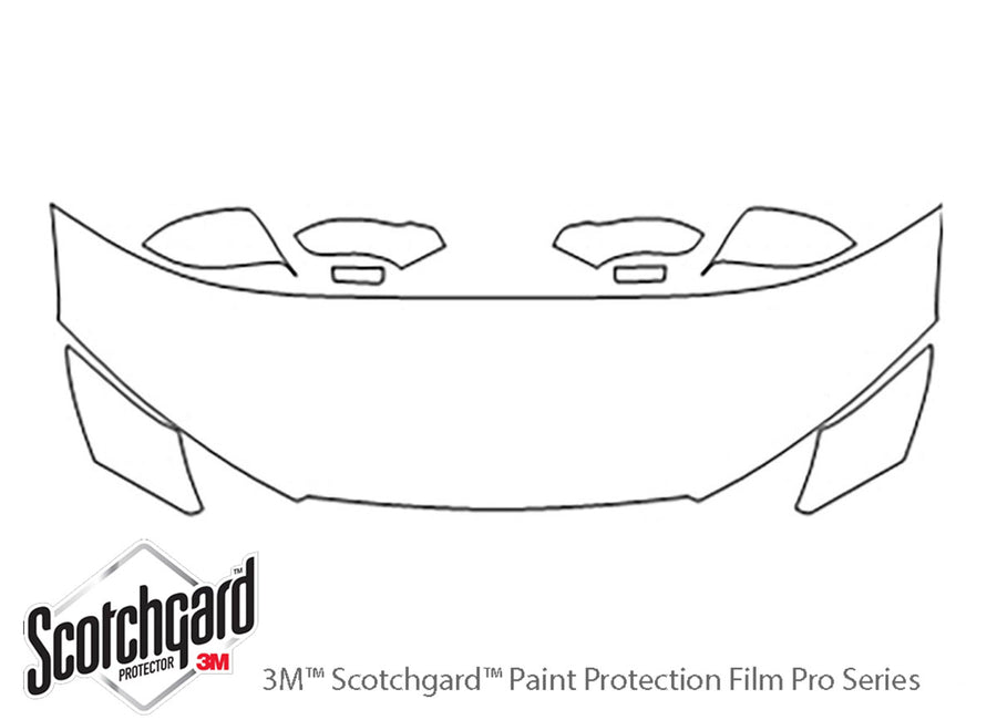 s7 3M Clear Bra Hood Precut PPF Diagram