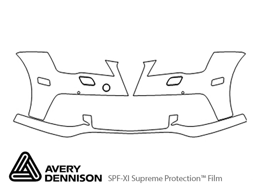 s7 Avery Dennison Clear Bra Bumper Precut PPF Diagram