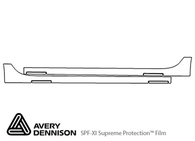 s7 Avery Dennison Clear Bra Door Cup Precut PPF Diagram