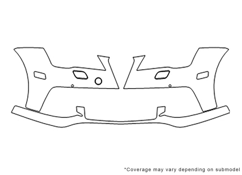 s7 3M Clear Bra Bumper Precut PPF Diagram