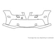 s7 Avery Dennison Clear Bra Bumper Precut PPF Diagram