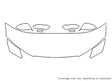 s7 3M Clear Bra Hood Precut PPF Diagram