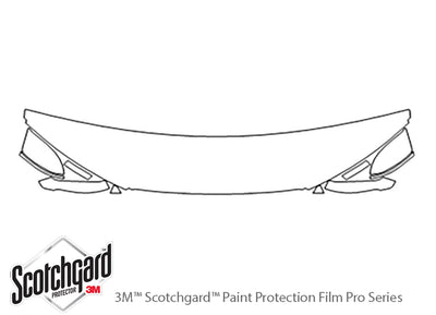 s7 3M Clear Bra Hood Precut PPF Diagram