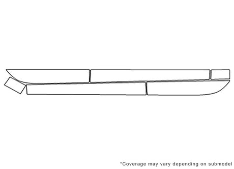 s7 3M Clear Bra Door Cup Precut PPF Diagram