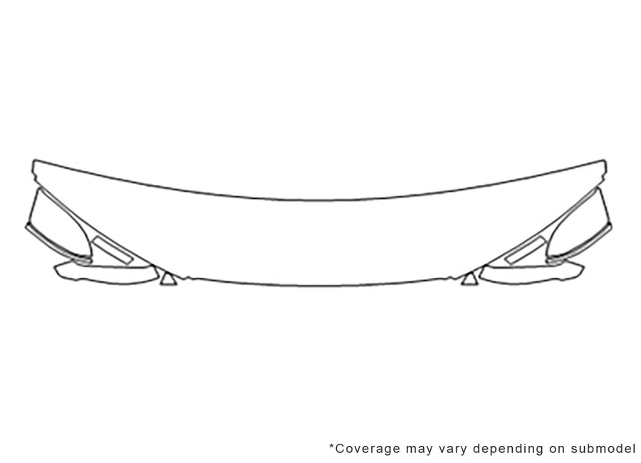 s7 3M Clear Bra Hood Precut PPF Diagram