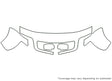 s8 Avery Dennison Clear Bra Hood Precut PPF Diagram