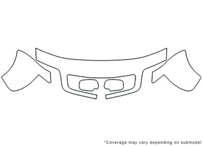 s8 Avery Dennison Clear Bra Hood Precut PPF Diagram