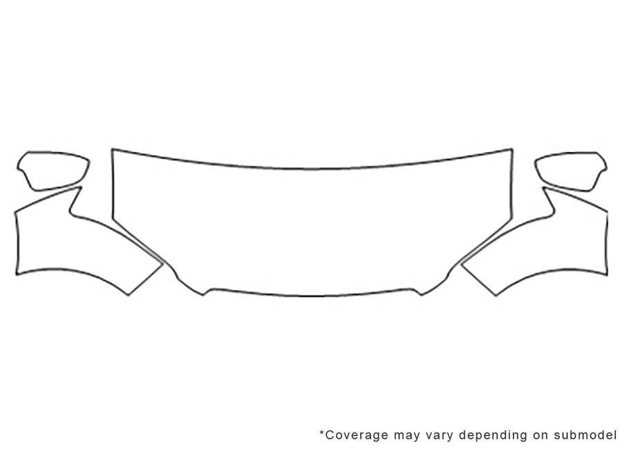 s8 Avery Dennison Clear Bra Hood Precut PPF Diagram