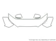 s8 Avery Dennison Clear Bra Hood Precut PPF Diagram