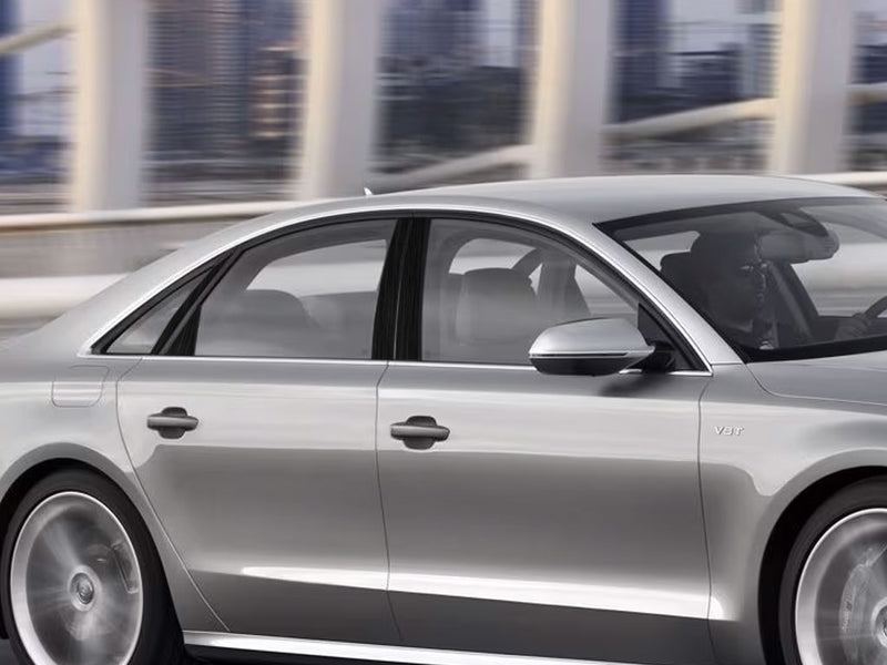 audi s8 2020-2023 (l) Brushed Aluminum Black Pillar Cover Diagram
