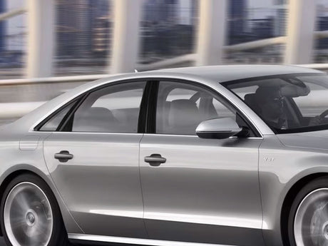 audi s8 2020-2023 (l) Brushed Aluminum Black Pillar Cover Diagram