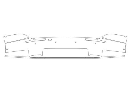 s8 3M Clear Bra Door Cup Precut PPF Diagram