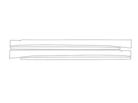 s8 3M Clear Bra Door Cup Precut PPF Diagram
