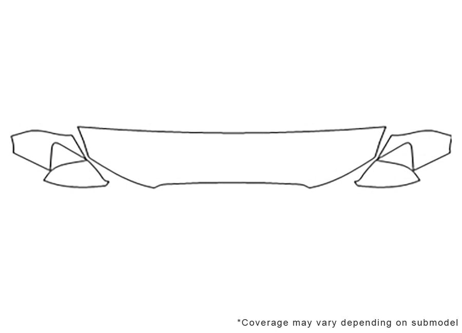 sq5 3M Clear Bra Hood Precut PPF Diagram