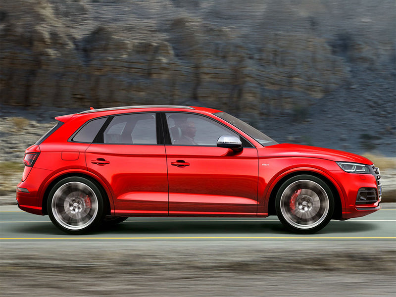 audi sq5 2014-2017 Brushed Aluminum Black Pillar Trim