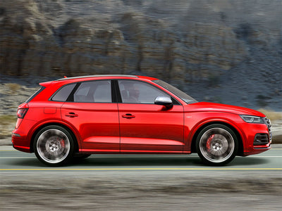 audi sq5 2014-2017 Brushed Aluminum Black Pillar Trim