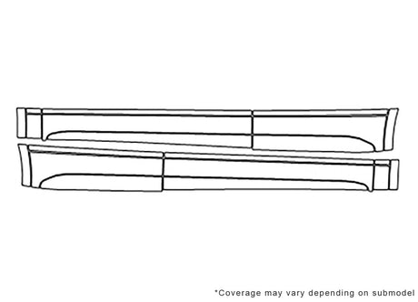 sq5 3M Clear Bra Door Cup Precut PPF Diagram