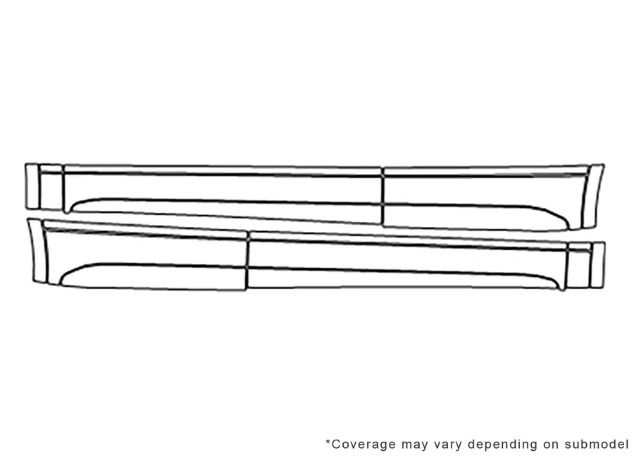 sq5 Avery Dennison Clear Bra Door Cup Precut PPF Diagram