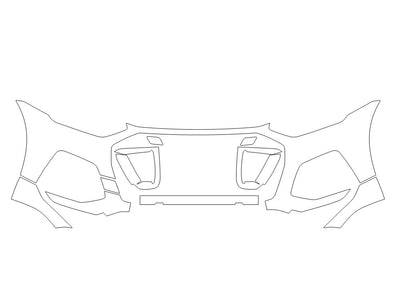 sq5 3M Clear Bra Bumper Precut PPF Diagram